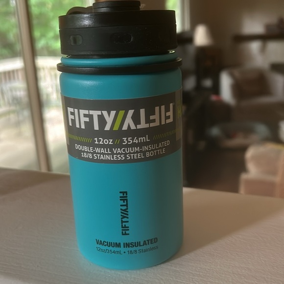 FIFTY/FIFTY Double-Wall Vacuum-Insulated 18/8 Stainless Steel Bottle 12 oz. - Picture 2 of 6